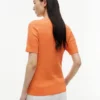 Short-Sleeve Cable Knit Sweater