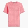 Short-Sleeve Cable Knit Sweater Short-Sleeve Cable Knit Sweater