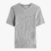 Short-Sleeve Cable Knit Sweater Short-Sleeve Cable Knit Sweater