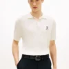 Short-Sleeve Cable Knit Sweater Polo Short-Sleeve Cable Knit Sweater Polo