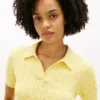 Short-Sleeve Cable Knit Sweater Polo Short-Sleeve Cable Knit Sweater Polo