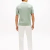 Short-Sleeve Cable Knit Sweater Polo Short-Sleeve Cable Knit Sweater Polo