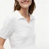 Short-Sleeve Cable Knit Sweater Polo Short-Sleeve Cable Knit Sweater Polo