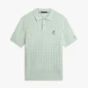 Short-Sleeve Cable Knit Sweater Polo Short-Sleeve Cable Knit Sweater Polo