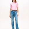 Short-Sleeve Crewneck Sweater