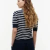 Short-Sleeve Crewneck Sweater