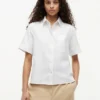 Short-Sleeve Linen-Blend Shirt