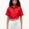 Short-Sleeve Linen-Blend Shirt