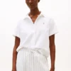 Short-Sleeve Linen-Blend Shirt