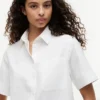 Short-Sleeve Linen-Blend Shirt