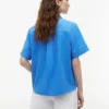 Short-Sleeve Linen-Blend Shirt