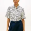 Short-Sleeve Linen Shirt