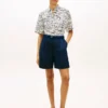Short-Sleeve Linen Shirt