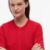 Short-Sleeve Mixed-Knit Cardigan Short-Sleeve Mixed-Knit Cardigan