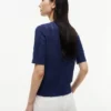 Short-Sleeve Mixed-Knit Cardigan