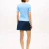 Short-Sleeve Pointelle Pocket Sweater
