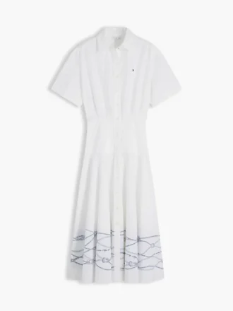 Short-Sleeve Poplin Shirtdress