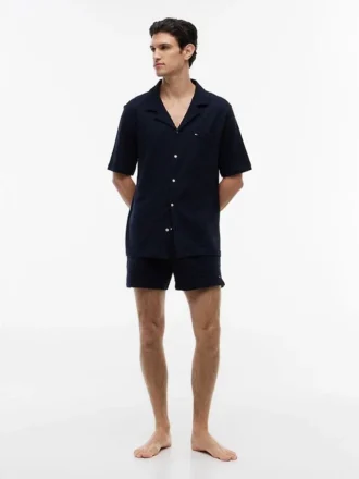Short-Sleeve Seersucker Sleep Shirt Short-Sleeve Seersucker Sleep Shirt