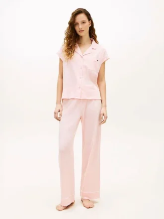 Short-Sleeve Shirt & Pant Sleep Set