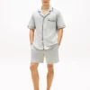 Short-Sleeve Shirt & Short Sleep Set Short-Sleeve Shirt & Short Sleep Set