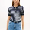Short-Sleeve Stripe Cable Knit Henley Short-Sleeve Stripe Cable Knit Henley