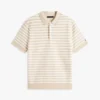 Short-Sleeve Stripe Waffled Sweater Polo Short-Sleeve Stripe Waffled Sweater Polo