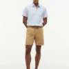 Short-Sleeve Striped Oxford Shirt