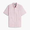 Short-Sleeve Striped Oxford Shirt