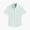 Short-Sleeve Striped Oxford Shirt