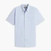 Short-Sleeve Striped Oxford Shirt