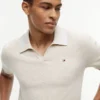 Short-Sleeve Tipped Sweater Polo