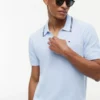 Short-Sleeve Tipped Sweater Polo