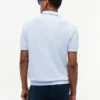 Short-Sleeve Tipped Sweater Polo