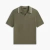 Short-Sleeve Tipped Sweater Polo