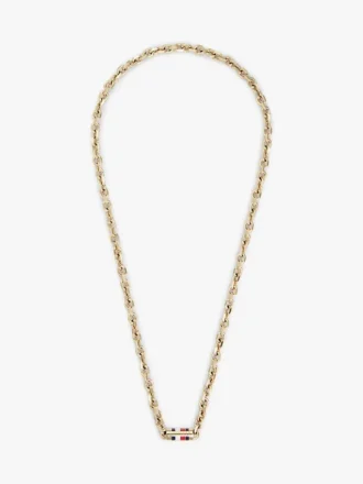 Signature Stripe Chain Link Necklace