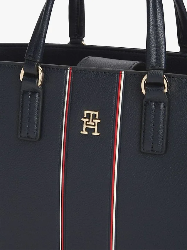 Signature Stripe Satchel Bag Signature Stripe Satchel Bag