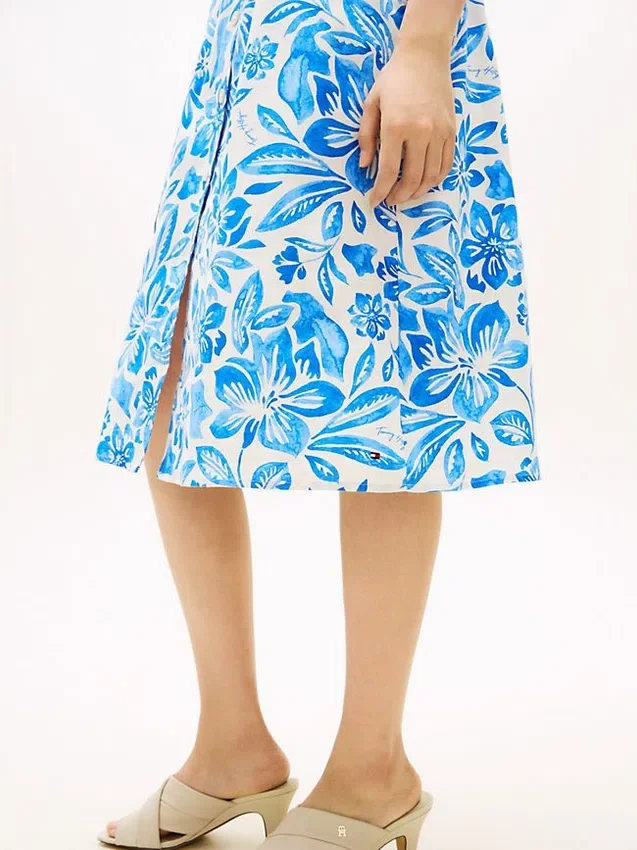 Sleeveless Belted Linen-Blend Shirtdress Sleeveless Belted Linen-Blend Shirtdress