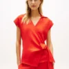 Sleeveless Linen Wrap Top Sleeveless Linen Wrap Top