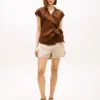 Sleeveless Linen Wrap Top Sleeveless Linen Wrap Top