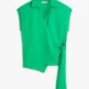 Sleeveless Linen Wrap Top Sleeveless Linen Wrap Top