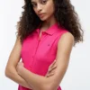 Sleeveless Pique Midi Polo Dress Sleeveless Pique Midi Polo Dress