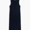 Sleeveless Pique Midi Polo Dress