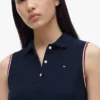 Sleeveless Stretch Pique Polo Dress Sleeveless Stretch Pique Polo Dress