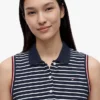 Sleeveless Striped Polo Dress Sleeveless Striped Polo Dress