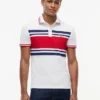 Slim Fit Block Stripe Stretch Pique Polo
