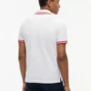 Slim Fit Block Stripe Stretch Pique Polo