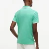 Slim Fit Block Stripe Stretch Pique Polo