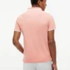 Slim Fit Block Stripe Stretch Pique Polo