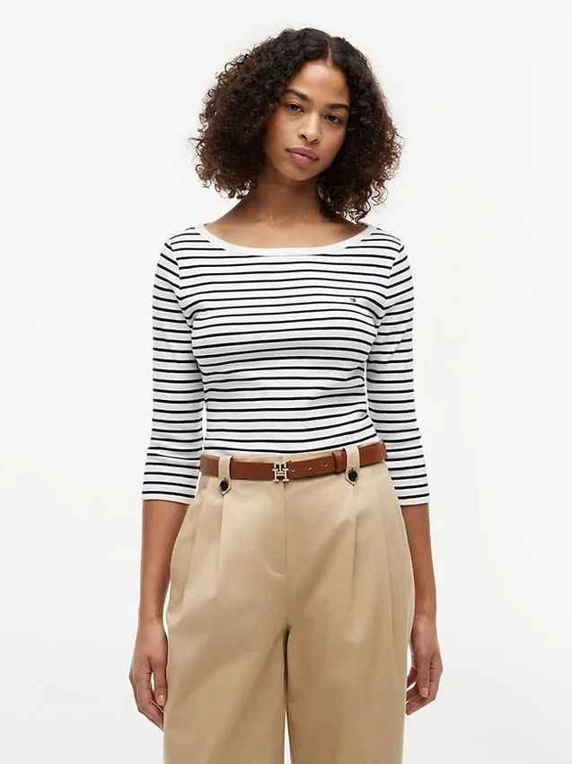 Slim Fit Boatneck T-Shirt Slim Fit Boatneck T-Shirt