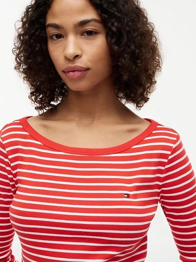 Slim Fit Boatneck T-Shirt Slim Fit Boatneck T-Shirt